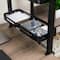 Mind Reader 2-Tier Desk Organizer with Clamp, Accessory Shelf for Office or Gaming, Office, Metal, Black